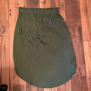 LOFT green Midi skirt
